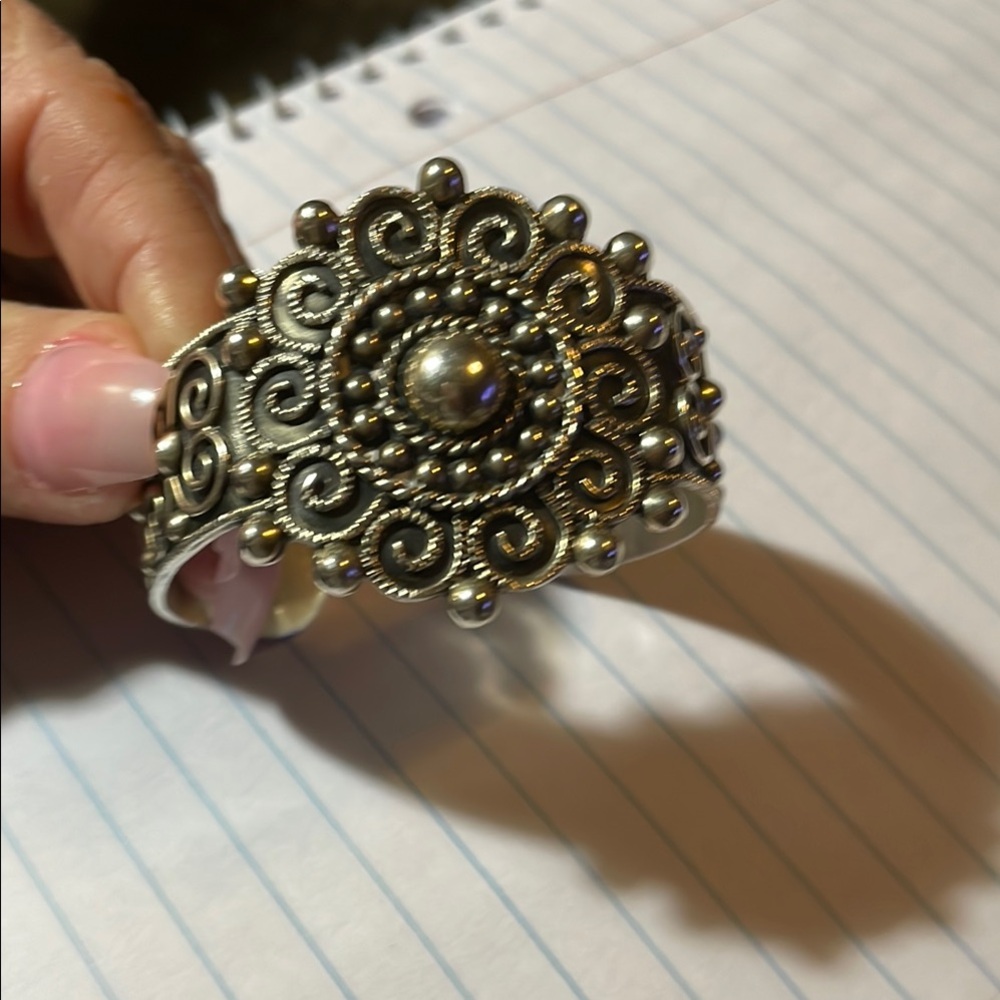 Sterling silver cuff bracelet